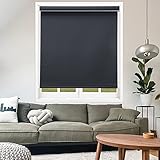 Changshade Size Custom Corded Roller Shades, Blackout & Light Filtering Roller Window Blinds with Thermal Insulated for Office, Living Room, Bedroom, Kitchen, Easy Installation CML-ROL-BK-A