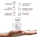 Trupoint Memorials Small Urns for Human Ashes Keepsake, Love Dove Bird Decorative Mini Cremation Urn for Adult Men & Women, Small White