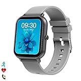 DAM Smartwatch ZL54C con Pantalla de 1,8 HR, Monitor de tensión y de O2. Sumergible, Varios Modos Deportivos, notificaciones de apps. 4,8x1,3x5 Cm. Color: Negro