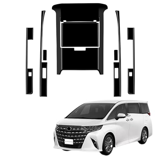EopTatoo 新型 アルファード ヴェルファイア 40系に対応 専用 2列ルーフランプパネルカバー カスタムパーツ アクセサリー 室内装グッズ (13.2インチテレビ付き用ピアノブラック)