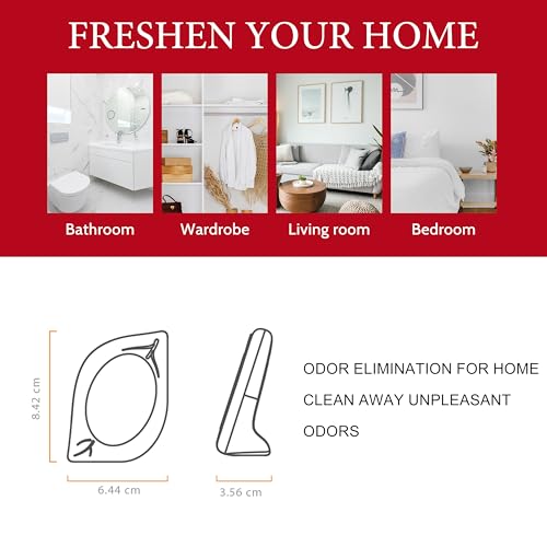 Image of Air Freshener for Home, 4 Pack, Apple Cinnamon, Odor Eliminator for Small Area Closets Bathroom Pets Strong Odor, Up to 120 Days