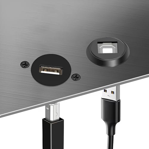 Adaptador USB B a A Panel Montaje Conector USB 2.0 miniatura 4