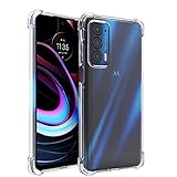 Osophter for Moto Edge 2021 Case,Moto Edge 5G UW Case Clear Transparent Flower Reinforced Corners TPU Shock-Absorption Flexible Cell Phone Cover for Motorola Moto Edge 2021(Clear)