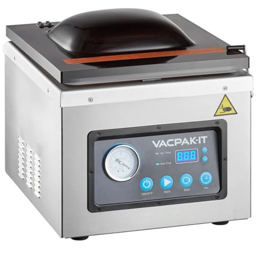 VacPak-It Chamber Vacuum Sealer, 12-Inch Seal Bar, Oil Pump, 120V, 950W