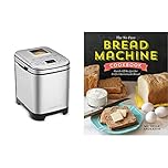 Cuisinart CBK-110C Compact Automatic Bread Maker, Stainless Steel & The No-Fuss Bread Machine Cookbook: Hands-Off Recipes for Perfect Homemade Bread,English