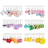 30 Pairs Dangle Earrings Weird Cute Funny Earrings for Teen Girls Dangle Earrings Including Mushroom Fruit Flowers Animals Unique Funky Cool Goldfish Dangle Earrings for Girls Women (dangle)