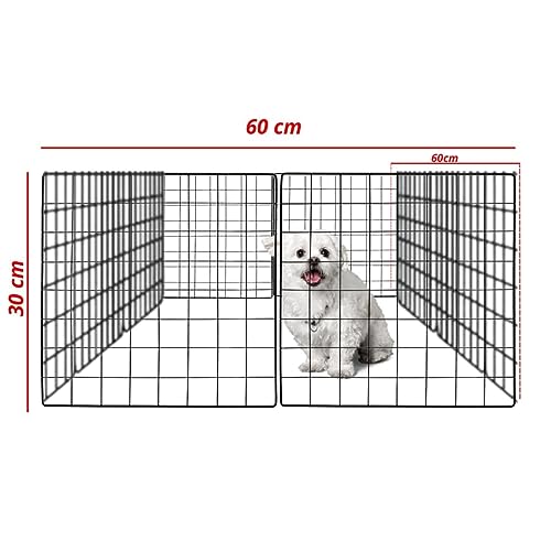Cercadinho Para Cachorro Proteção Para Gato 8 Telas 30x30cm + Abraçadeiras + Fixadores