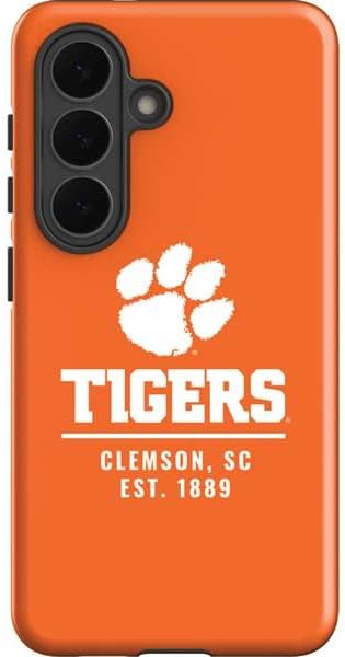 Skinit Impact Phone Case Compatible with Galaxy S26 Plus - Officially Licensed Clemson University Tigers Logo Design