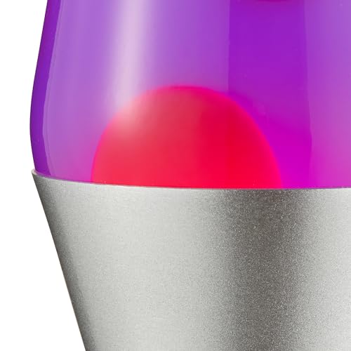 Lava Lamp 2121, Pink Wax, Purple Liquid, Silver Base and Cap, Original 14.5 inch LAVA Motion Lamp to Illuminate Your Mood - Image 4