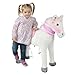 Produktbild Pink Papaya Stehpferd zum draufsitzen | 75cm Spielpferd zum Reiten Molly | Pferd zum Reiten für Kinder mit Sound | Sattel Pferd