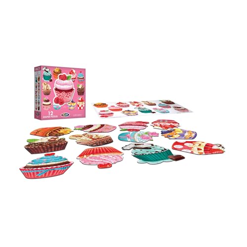 RoseArt - 12 Mini-Shaped - Cupcakes II - Rompecabezas de 500 piezas para niños y adultos miniatura 2
