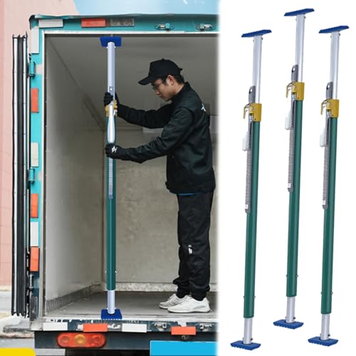 Ratcheting Cargo Bar,Adjustable Cargo Stabilizer Bar for Full-Size Trucks, Portable &amp; Universal Ratcheting Cargo Bar W/Non-Slip Rubber Pads - Keep Stuff from Sliding in Truck Bed, Easy Set