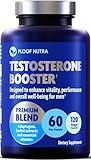 Testosterone Booster Supplement for Men - Male Enhancing Test Boost - Ashwagandha, Tongkat Ali, Rhodiola, Tribulus, Vitamin D3, B6, B12 - Workout, Muscle Builder, Strength, Energy, Performance - 120ct