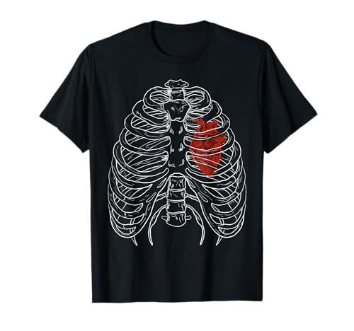 Skeleton Shirt, Ribcage shirt, Skeleton Ribs Bones Costume T-Shirt