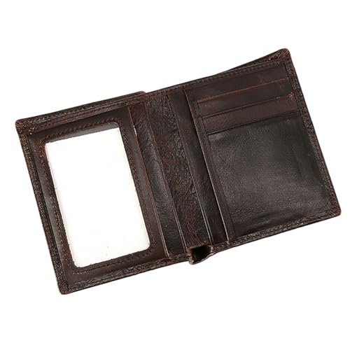 Image of Leather Dragon Wallet for Men Vintage Credit Card ID Bifold Cool Pocket Wallets for Cash