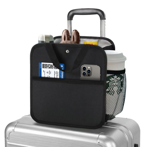 XZEETOP Large Luggage Travel Cup Holder Black