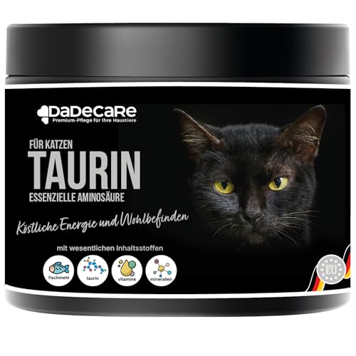 Taurin 300 g Fischgeschmack f&uuml;r Katzen &ndash; Pulverformat &ndash; mit Vitaminen und Mineralien | Gesundheit des Herzens, des Sehens und des Immunsystems | hohe Schmackhaftigkeit