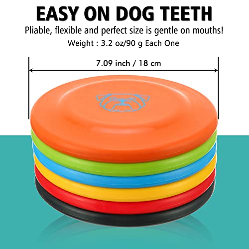 Xigou Dog Flying Disc, 3 Pcs Competition Dog Flyer Dog Toy, Soft Dog Flying Discs Indestructible Rubber Lightweight Flying Disc Dog Toy For Dogs - Floats On Water, Gentle On Teeth And Gums #TOP2