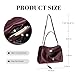 Genuine Leather Tote Bag for Women: Soft Leather Shoulder Handbags with Shoulder Strap - Ladies Satchel Crossbody Purse for Travel Work (Medium-Burgundy)