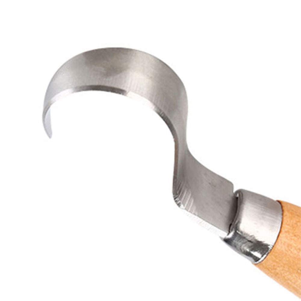 Cuchillo de Gancho para Tallar Madera, Cuchara de Madera Tallada para adultos, Silencioso Hueco con Mango Ergonómico y Diseño Curvado para cucharas, cuencos, manualidades