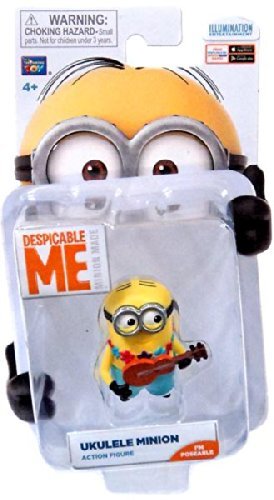 Despicable Me Minion Made Poseable 2 Inch Action Figure Ukulele Minion