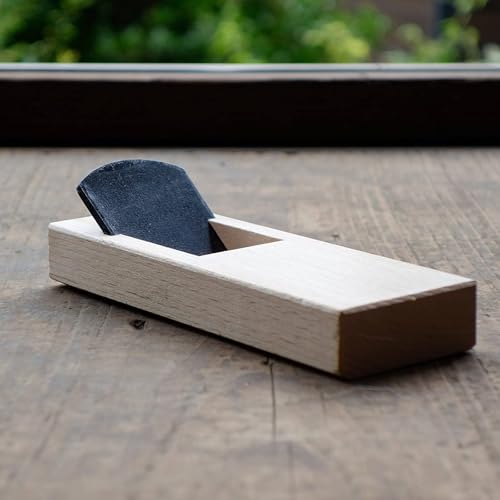 SUIZAN Kanna Japanischer Handhobel 42mm - Professionelle Kleine Holzhobel Blockhobel Holzbearbeitungswerkzeuge