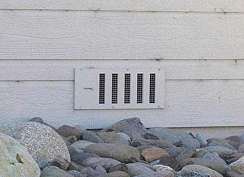 Razair™ Foundation Vent With Damper And Screen - 16"X 6.5" Weatherproof And Paintable Abs – Easy To Install Moisture Mold Reducing For Crawl Space, Outdoor, Garage, And Home Improvement #TOP7