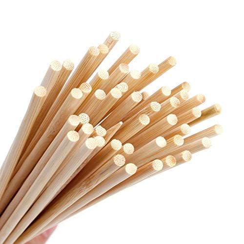 SWASTHA HYGIENE Bamboo Skewers Sticks [8 inches, 3mm] [120 Sticks] Barbeque Stick for Microwave Oven and Pan Wooden Skewers for Grilling Kabab Stick Barbeque Grill Stick (120, 8 Inch) Brown
