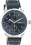 Oozoo Timepieces Herren Uhr - Armbanduhr Herren mit 22mm Lederarmband - Analog Herrenuhr in rund C10905
