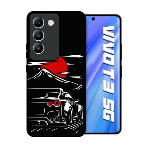 Image of Hybrid Back Case Cover | Compatible Compatible with Vivo T3 5G | Scratch-Resistant & Durable | Dark Red Sky Hybrid Case
