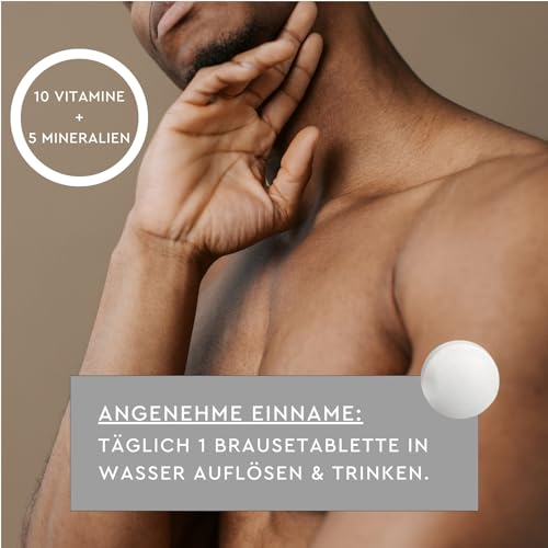 SUNLIFE Multivitamin Tabletten hochdosiert - 1 x 17 Stück - Mineral und Multivitamin Brausetabletten mit Orangen-Grapefruit Geschmack - Multi Vitamin Tabletten mit 10 Vitaminen und 5 Mineralstoffen