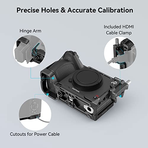 Image of SmallRig Handheld Cage Kit for Sony FX30 FX3 with XLR Handle Extension Rig, Wrist Strap and HDMI Cable Clamp - 4184, Black