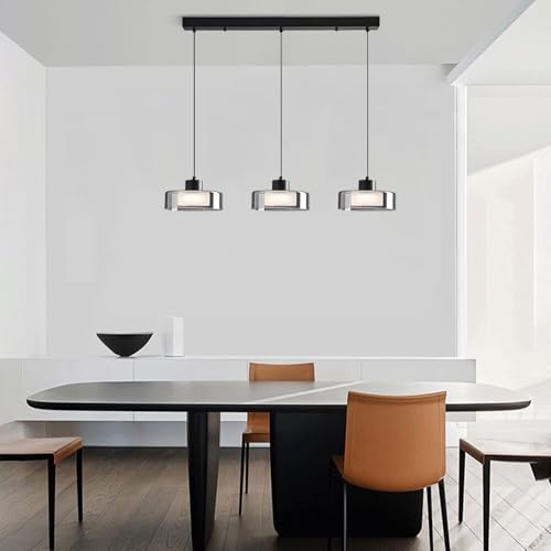 Suspension verre laiton brossé noir design haut de gamme LWX