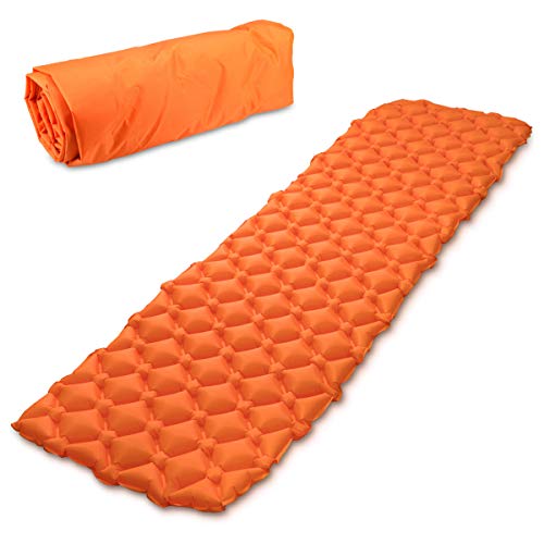 Navaris colchón Inflable con Estructura alveolada - Esterilla Hinchable para Camping en DIV. Colores - Colchoneta de Aire portátil para Dormir