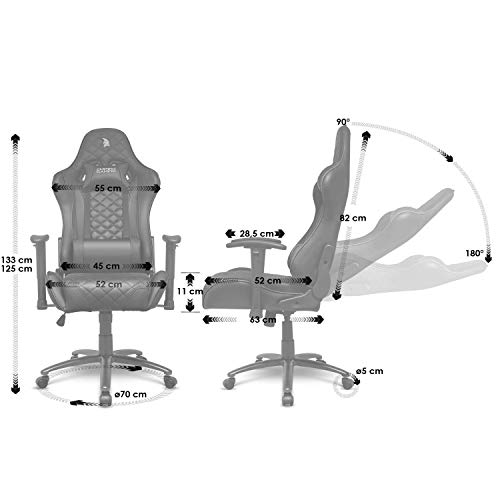 Poltrona Serie Gamer Racing 700 Nera - Modello sedia avvolgente sport ultra-comoda - Braccioli 2D regolabili - cuscini lombari e nuca in omaggio. - Sedia gaming - Immagine 1