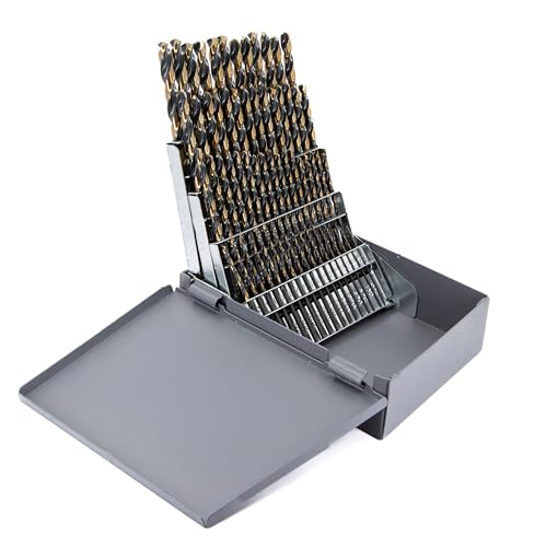 Drill America KFD60J-SET 60 Piece Heavy Duty High Speed Steel Drill Bit Set (Wire Sizes: #1 - #60), KFD Series by Drill America - Used condition - US$43.56