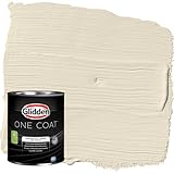 Glidden Interior Paint + Primer: White/Navajo White, One Coat, Flat, 1 Quart