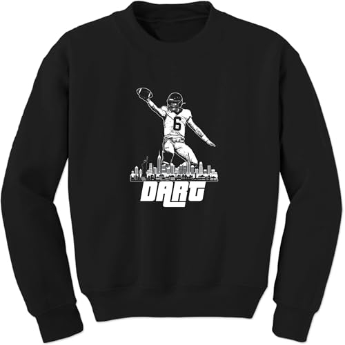 FerociTees Dart NY Football Skyline Crewneck Mens Womens Sweatshirt