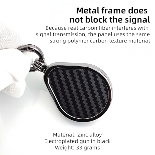 Metal RFID access card holder, droplet shaped zinc alloy keychain, elevator card NFC smart tag protective cover2