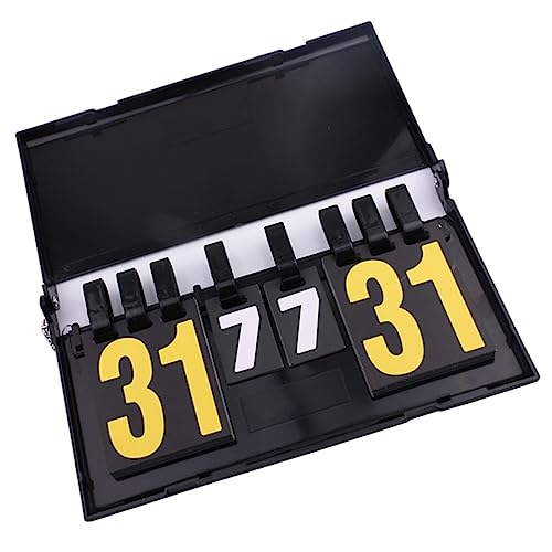BCOATH Portable Flipping Score Counter Board for Basketball Football Tennis Volleyball Durable Scoreboard with Numbers Easy to Use for Sports Events