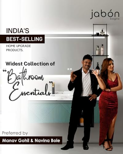 Image of BANZER JABON BAGNO Without Mirror Bathroom Vanity Set with Ceramic Wash Basin & Storage Shelf | Wall Mounted Bathroom Vanity Cabinet | Black Ceramic Heavy Tile Finish | 60x50cm