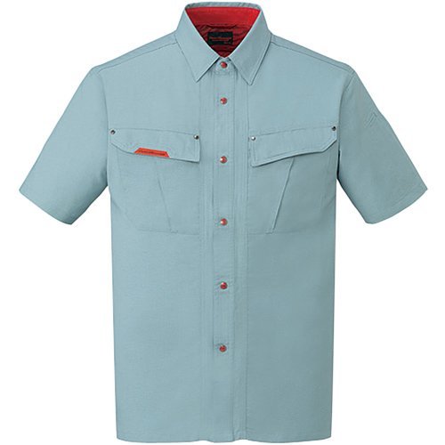 自重堂(Jichodo) [Field Message] 抗菌防臭半袖シャツ アースグリーン