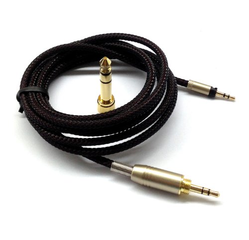 Image of NewFantasia Replacement Audio Upgrade Cable Compatible with Sennheiser Momentum, Momentum 2.0, HD1 Over-Ear On-Ear Headphones 1.8meters /5.9feet