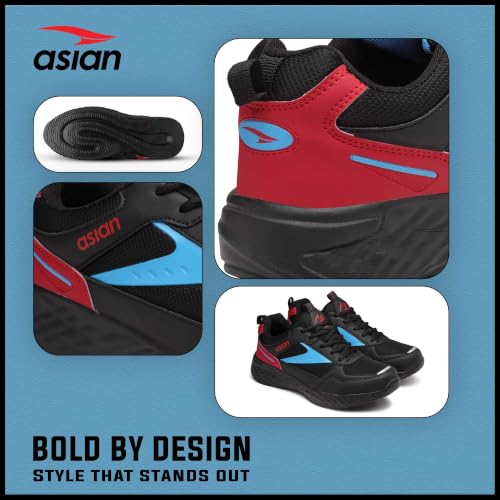 Image of ASIAN Toofan-05 Men's Running Shoes | Breathable Mesh, Soft Cushion Sole, Durable Grip, Lightweight Shoes for Daily Use