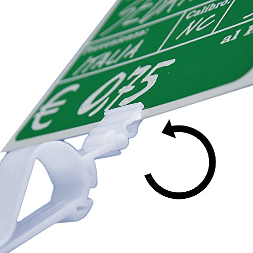 FERLABEL Set mit 50 abwischbaren Tafeln für Obst + 50 Klammern + 1 Wasserstift