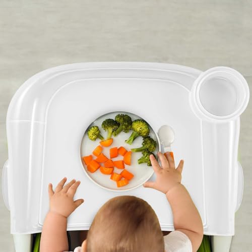 Image of Fast Table Chair Tray, 10.43x9.65x0.12 Inch Baby Dining Tray Lightweight & Removable Hook on High Chair for LuqiBabe Baby Toddler Dining Room