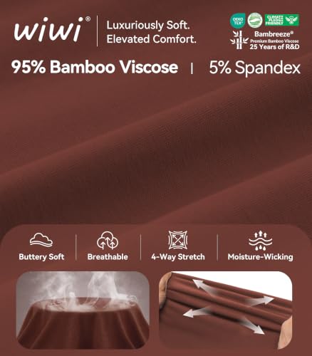 Image of WiWi Bamboo Viscose womens capri pants Wide Leg Pajama Super Soft Lounge knit Sleep shorts Cooling Pj Bottoms S-XXL