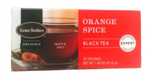 Farmer Brothers Orange Spice Black Tea, 25 bags