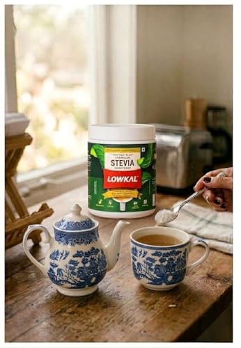 Image of LowKal Stevia Powder, 250g | Natural, Zero Calorie, No Sugar-Spike Ingredients | With Gut-Friendly Turmeric & Cinnamon | Sugar Free Stevia Powder