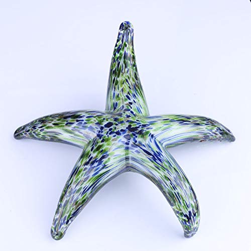 QFkris Hand Blown Glass Starfish Figurines, Glass Sea Life Animal Ornaments for Home Decor, Star Fish Paperweight for Office Deck, Gift for Mom Women - Image 8